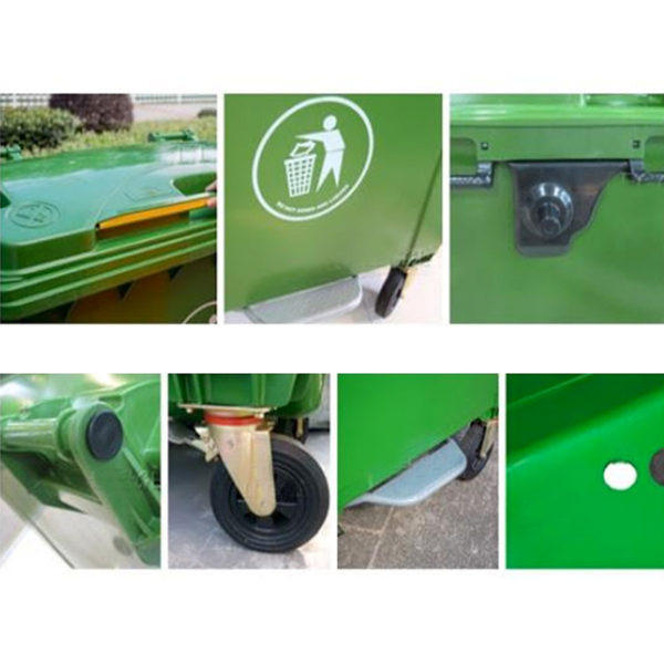 Contenedor de Basura 660 litros con Pedal - Imagen 2