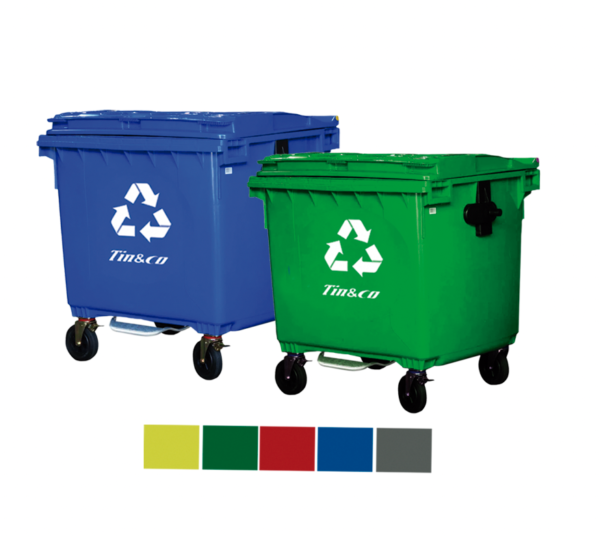 Contenedor de Basura 1100 litros con Pedal