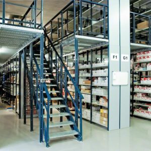 Estantería Mezzanine Piso Ranurado